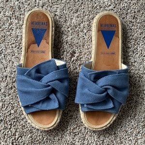 Verbenas Spanish Slide On Canvas Sandals